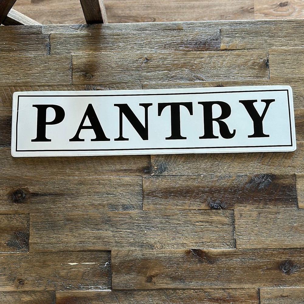 Pantry Wall Sign